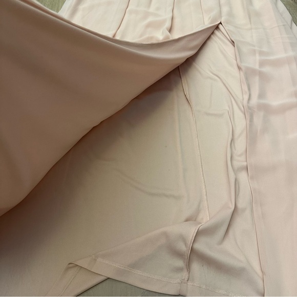 Adrianna Papell Pink One Shoulder Gown size 14 - Picture 8 of 10